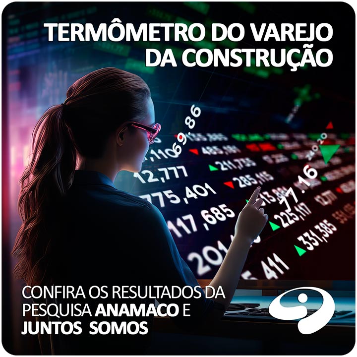 Termômetro do Varejo da Construção - Confira os resultados da pesquisa Anamaco e Juntos Somos +